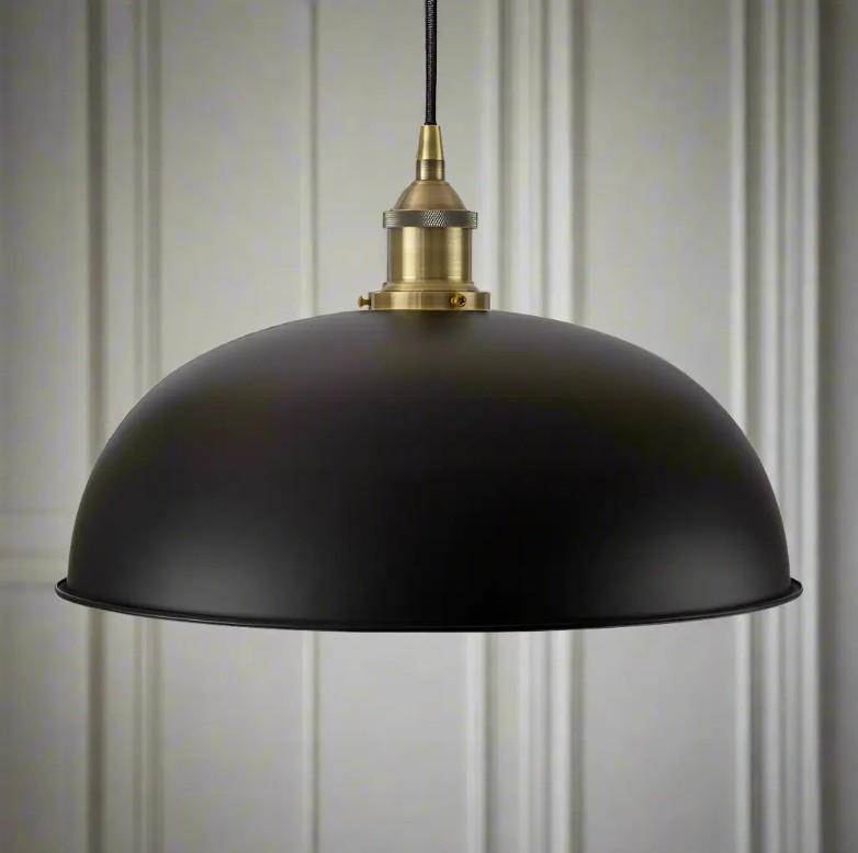 Matt Black Worcester Painted Pendant Light